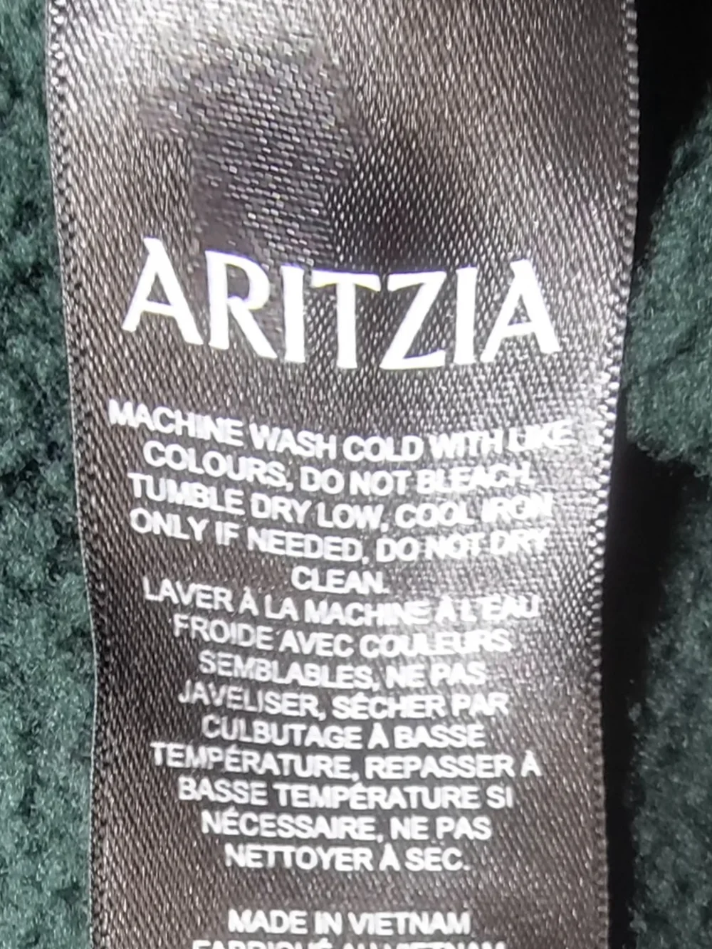 ARITZIA  Men's Forest Green Hooded Sweatshirt Size M